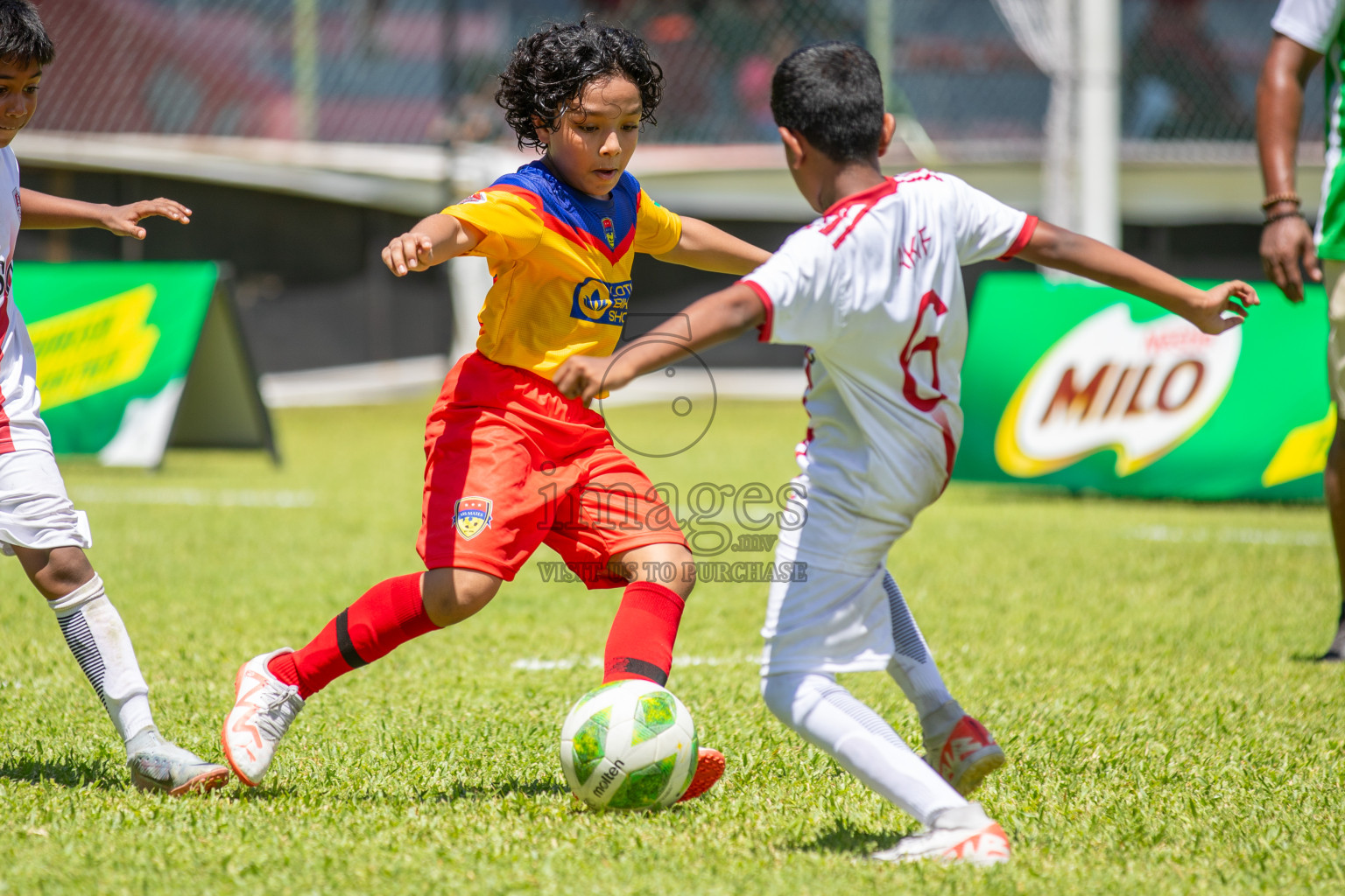 Day 1 of Under 10 MILO Academy Championship 2024 was held at National Stadium in Male', Maldives on Friday, 26th April 2024. Photos: Mohamed Mahfooz Moosa / images.mv