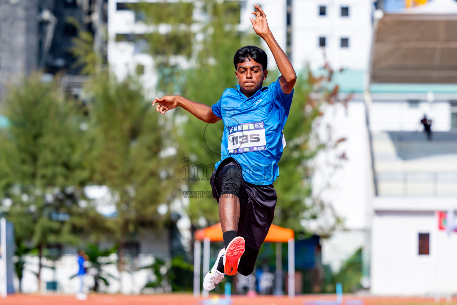 Day 4 of MWSC Interschool Athletics Championships 2024 held in Hulhumale Running Track, Hulhumale, Maldives on Tuesday, 12th November 2024. Photos by: Nausham Waheed / Images.mv