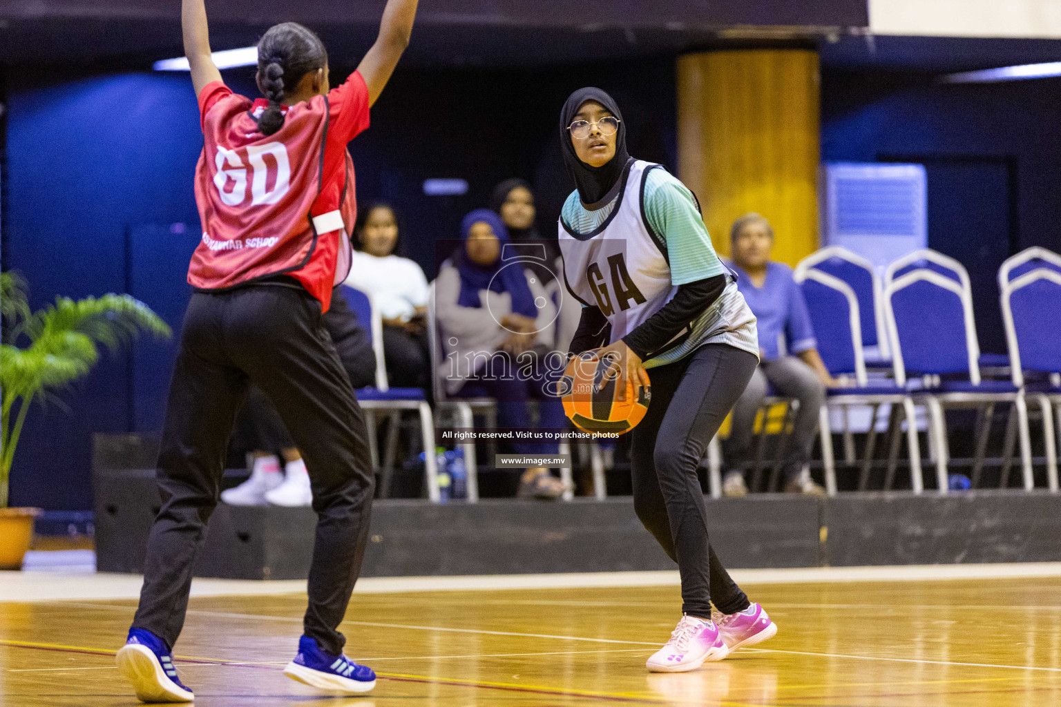 Day4 of 24th Interschool Netball Tournament 2023 was held in Social Center, Male', Maldives on 30th October 2023. Photos: Nausham Waheed / images.mv