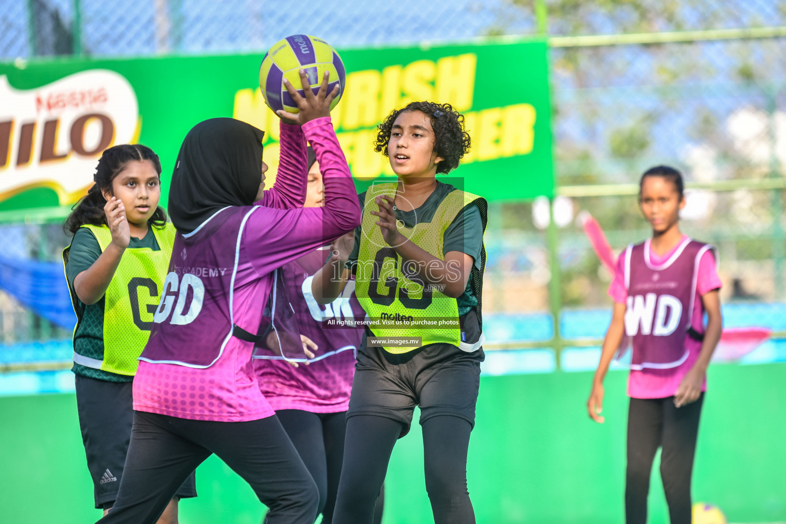 Day 7 of Junior Netball Championship 2022 on 11th March 2022 held in Male', Maldives. Photos by Nausham Waheed