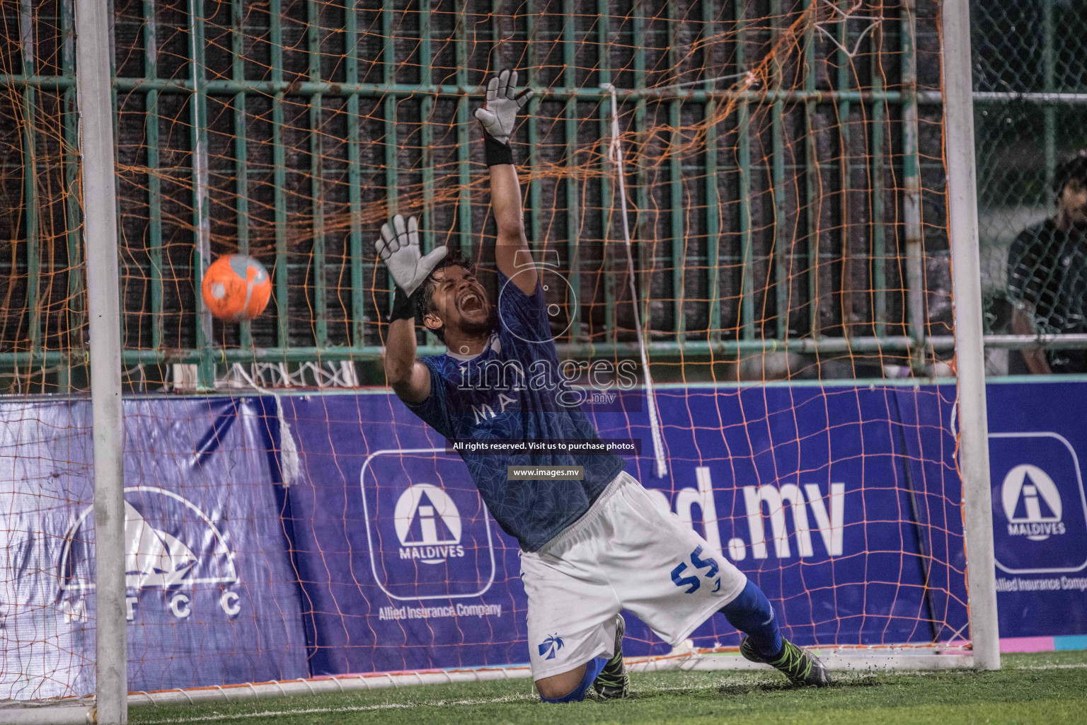 Prison Club vs MACL in the Quarter Finals of Club Maldives 2021 held at Hulhumale;, on 12th December 2021 Photos: Nausham / images.mv