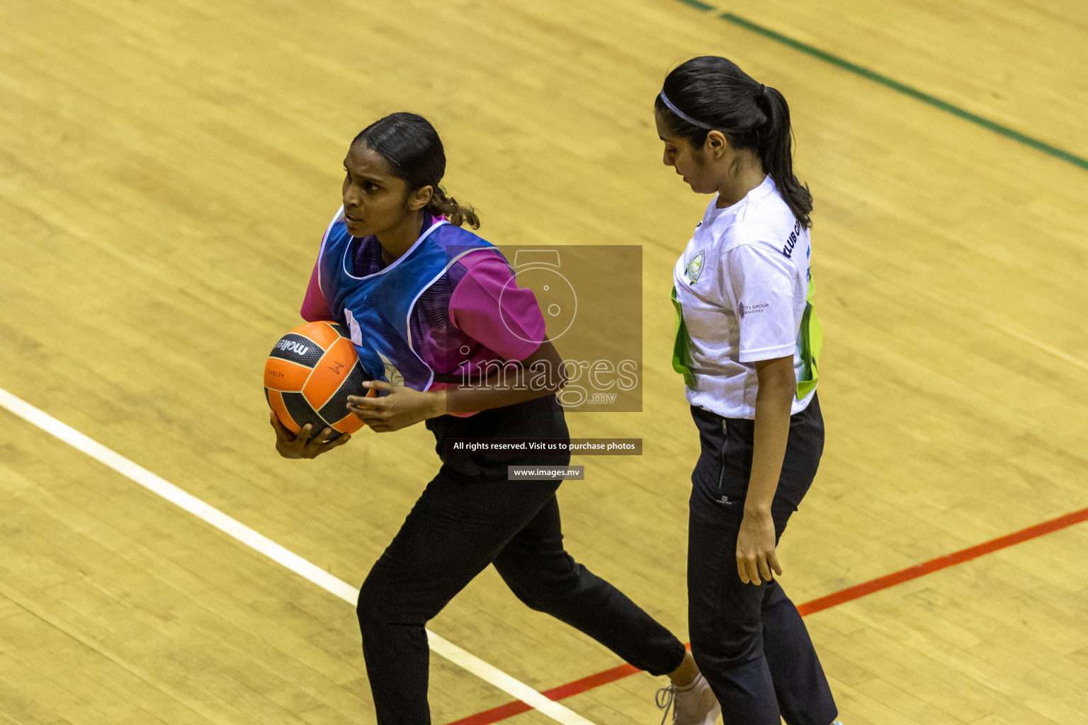 Sports Club Shining Star vs Club Green Streets in the Milo National Netball Tournament 2022 on 17 July 2022, held in Social Center, Male', Maldives. Photographer: Hassan Simah / Images.mv