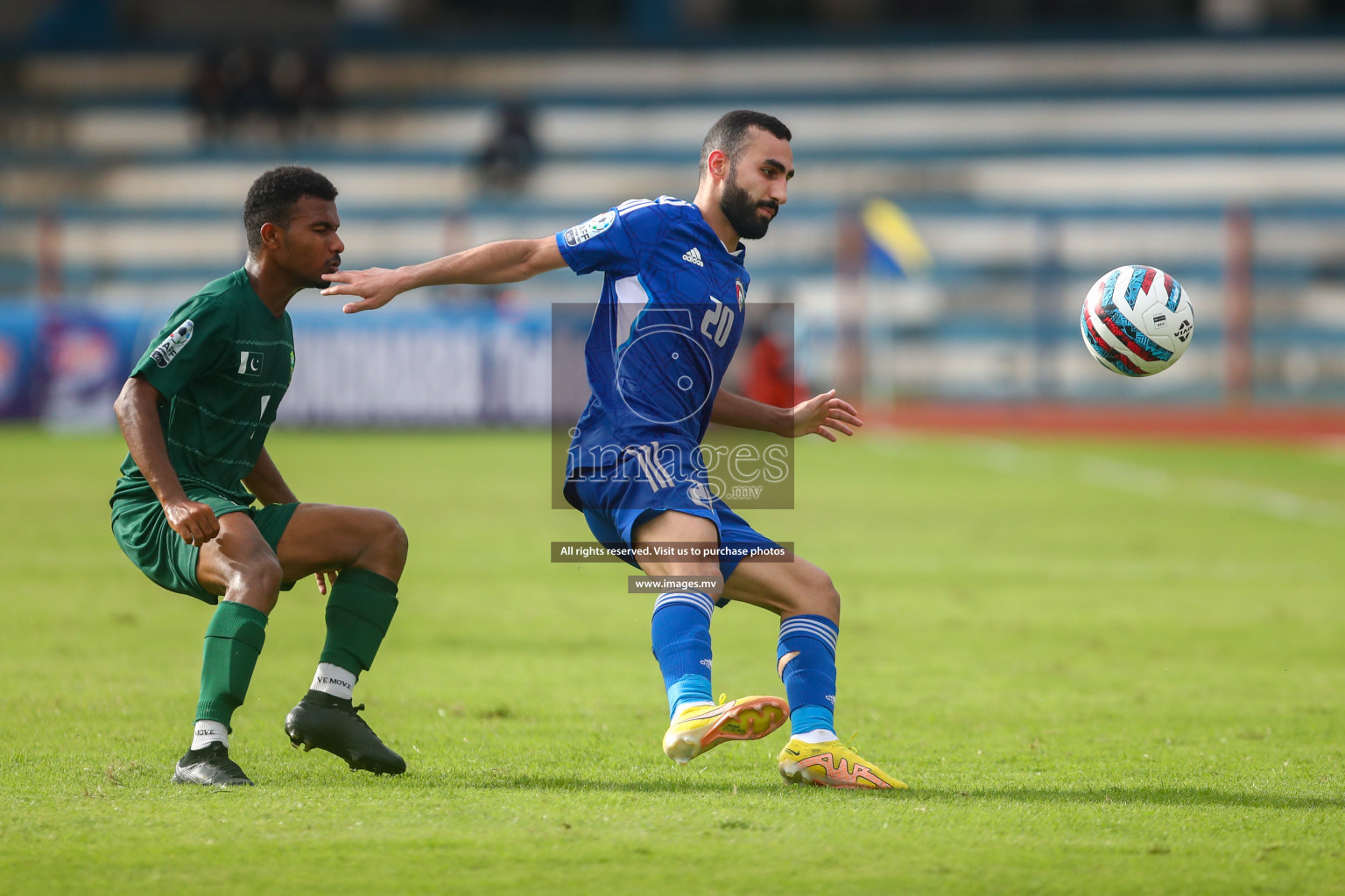 Pakistan vs Kuwait in SAFF Championship 2023 held in Sree Kanteerava Stadium, Bengaluru, India, on Saturday, 24th June 2023. Photos: Nausham Waheed, Hassan Simah / images.mv