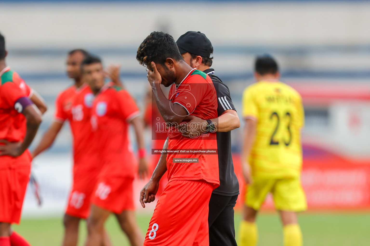 Kuwait vs Bangladesh in the Semi-final of SAFF Championship 2023 held in Sree Kanteerava Stadium, Bengaluru, India, on Saturday, 1st July 2023. Photos: Nausham Waheed, Hassan Simah / images.mv