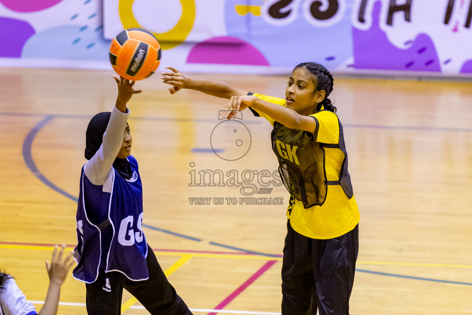 Day 10 of 25th Inter-School Netball Tournament was held in Social Center at Male', Maldives on Tuesday, 20th August 2024. Photos: Nausham Waheed / images.mv