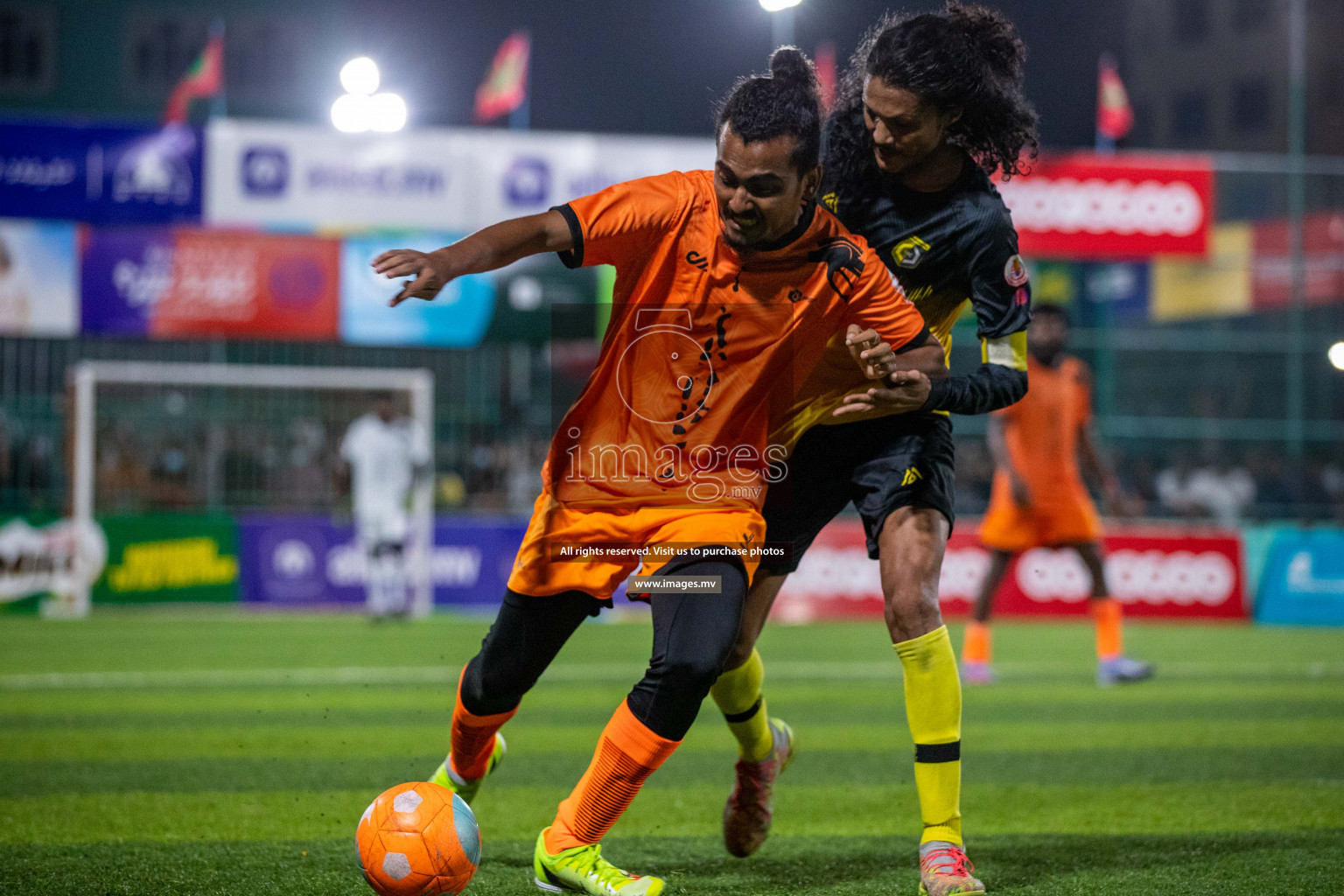 RRC Vs FSM in the Semi Finals of Club Maldives 2021 held in Hulhumale, Maldives on 19 December 2021. Photos: Ismail Thoriq / images.mv