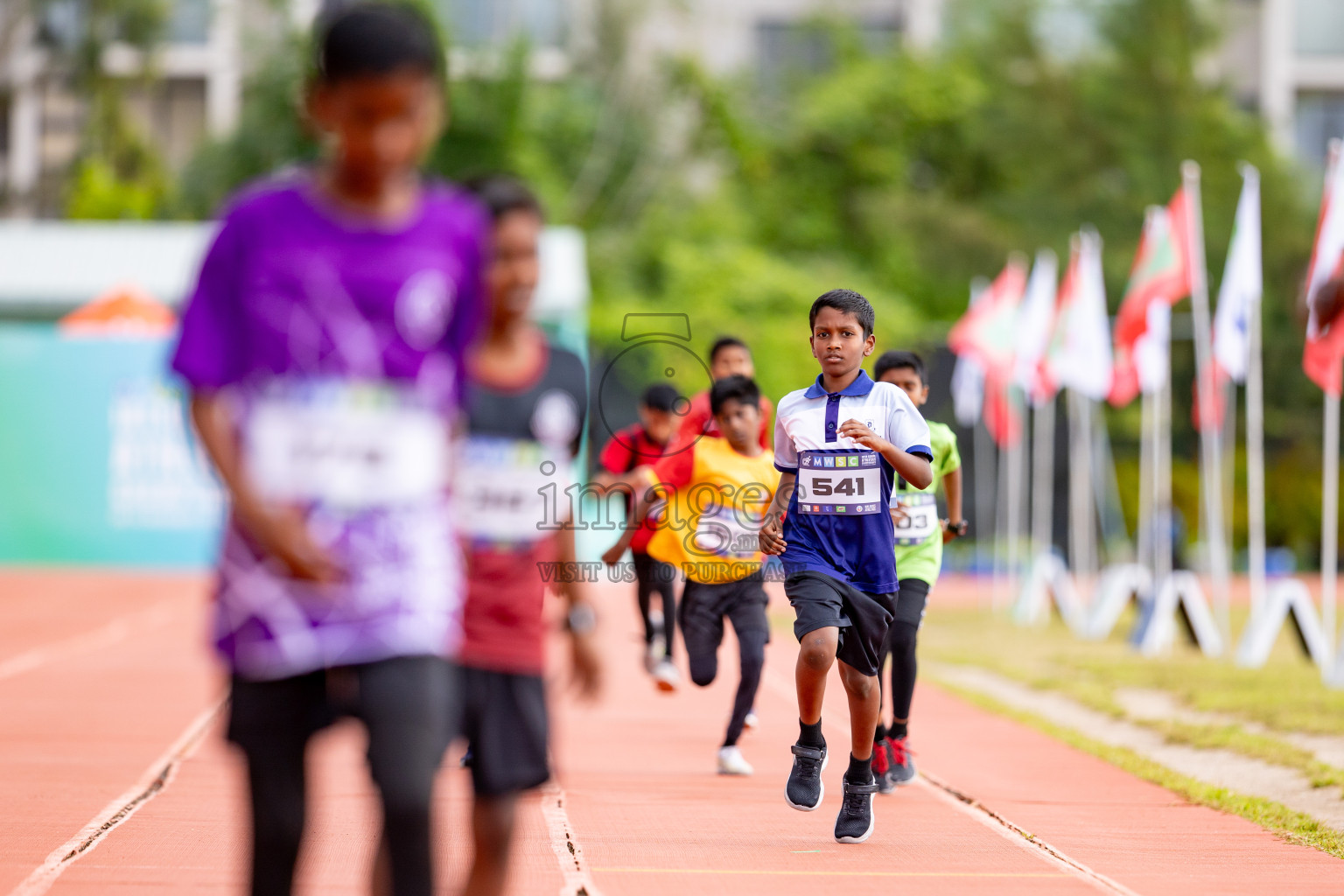 Day 3 of MWSC Interschool Athletics Championships 2024 held in Hulhumale Running Track, Hulhumale, Maldives on Monday, 11th November 2024. 
Photos by: Hassan Simah / Images.mv