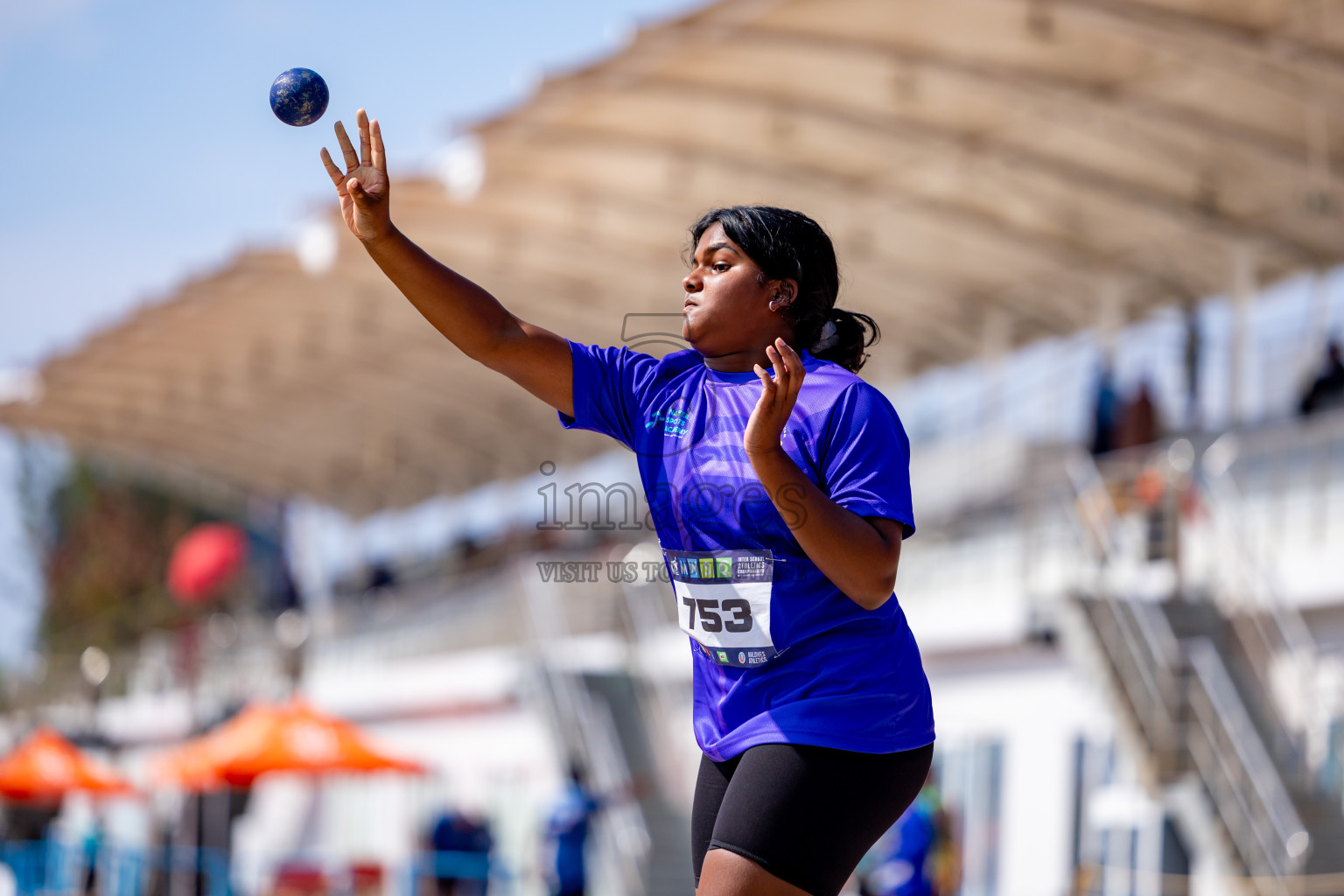 Day 4 of MWSC Interschool Athletics Championships 2024 held in Hulhumale Running Track, Hulhumale, Maldives on Tuesday, 12th November 2024. Photos by: Nausham Waheed / Images.mv