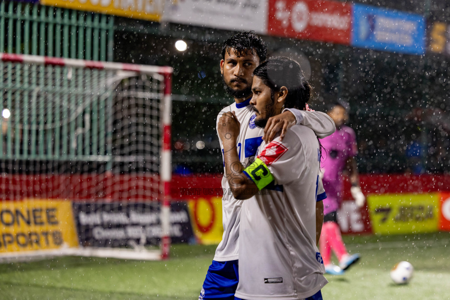 Th. Veymandoo VS Th. Kandoodhoo in Day 18 of Golden Futsal Challenge 2025 was held on Wednesday, 22nd January 2025, in Hulhumale', Maldives. Photos: Nausham Waheed / images.mv