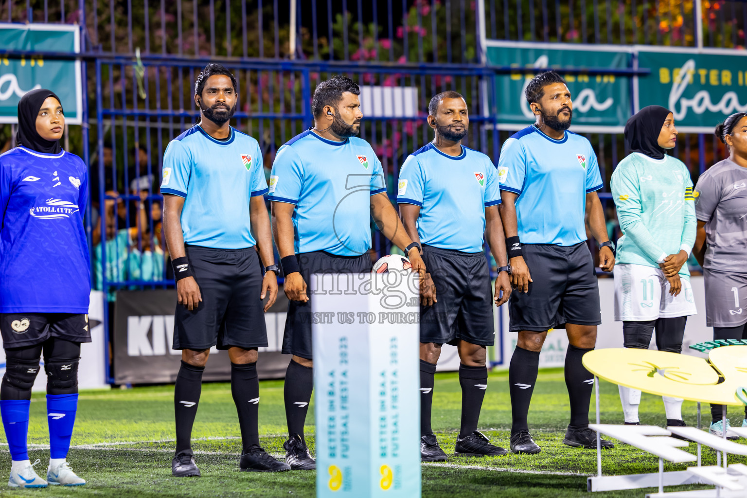 Goidhoo vs Dhonfan in the finals of Better in Baa Futsal Fiesta 2025 woman's division held in B. Eydhafushi, Maldives on Monday, 17th November 2025. Photos: Nausham Waheed / images.mv