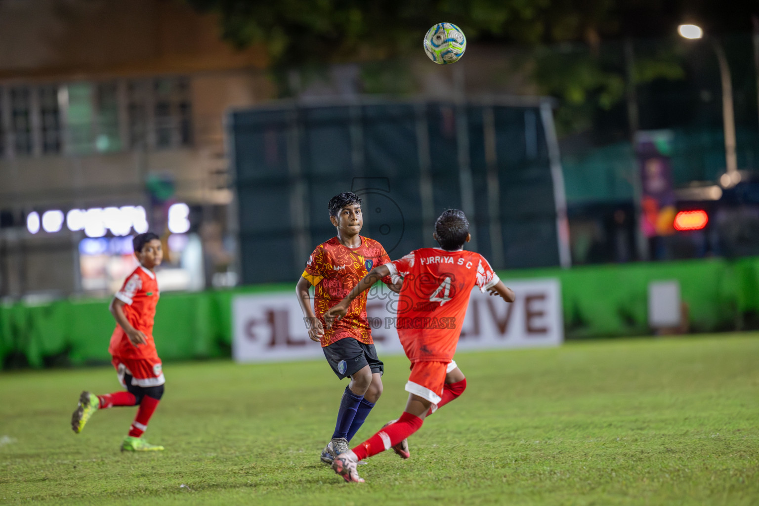 SUS vs Huriyya (U12) in Dhivehi Youth League 2024 - Day 2. Matches held at Henveiru Stadium on 22nd November 2024 , Friday. Photos: Shuu Abdul Sattar/ Images.mv