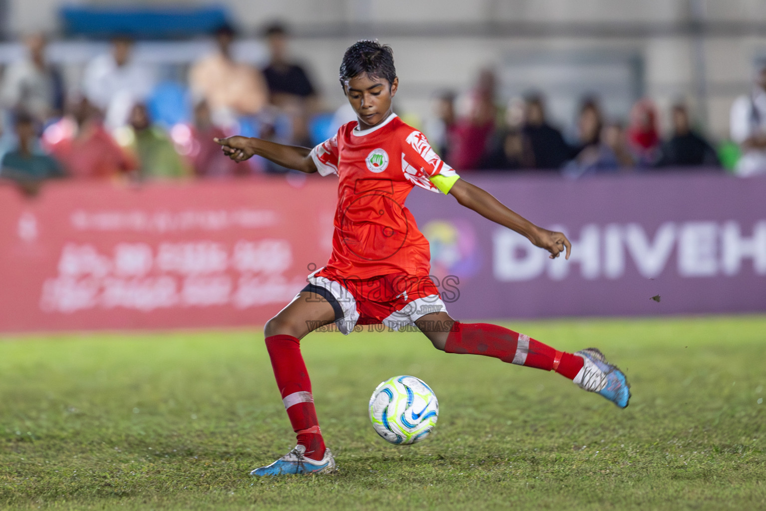 SUS vs Huriyya (U12) in Dhivehi Youth League 2024 - Day 2. Matches held at Henveiru Stadium on 22nd November 2024 , Friday. Photos: Shuu Abdul Sattar/ Images.mv