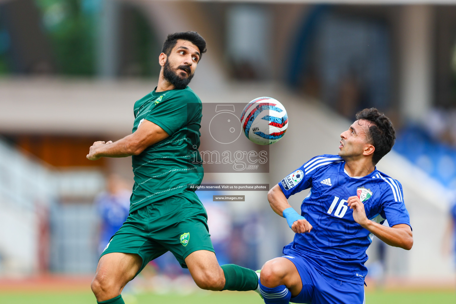 Pakistan vs Kuwait in SAFF Championship 2023 held in Sree Kanteerava Stadium, Bengaluru, India, on Saturday, 24th June 2023. Photos: Nausham Waheed, Hassan Simah / images.mv