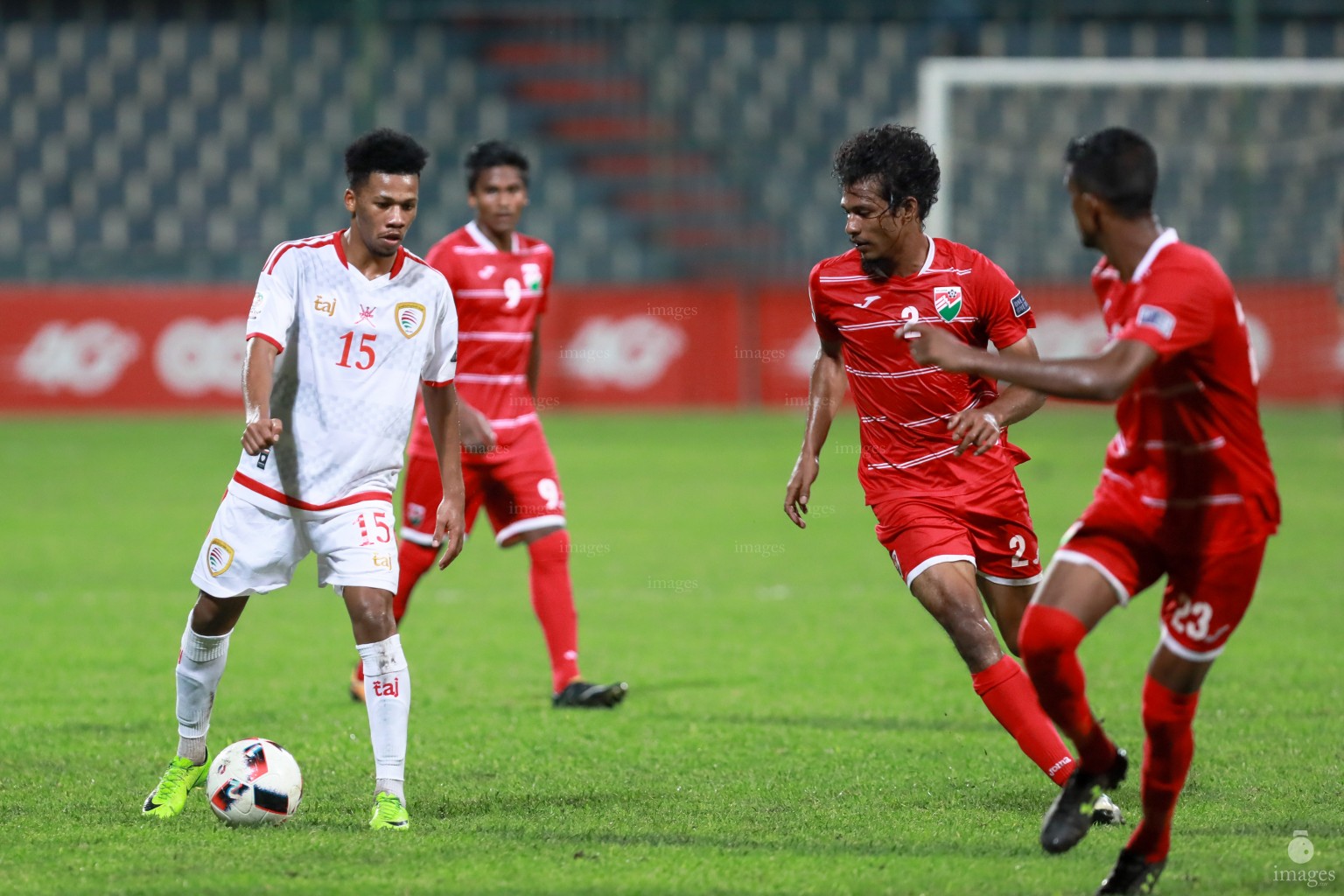 Asian Cup Qualifier between Maldives and Oman in National Stadium, on 10 October 2017 Male' Maldives. ( Images.mv Photo: Ismail Thoriq )