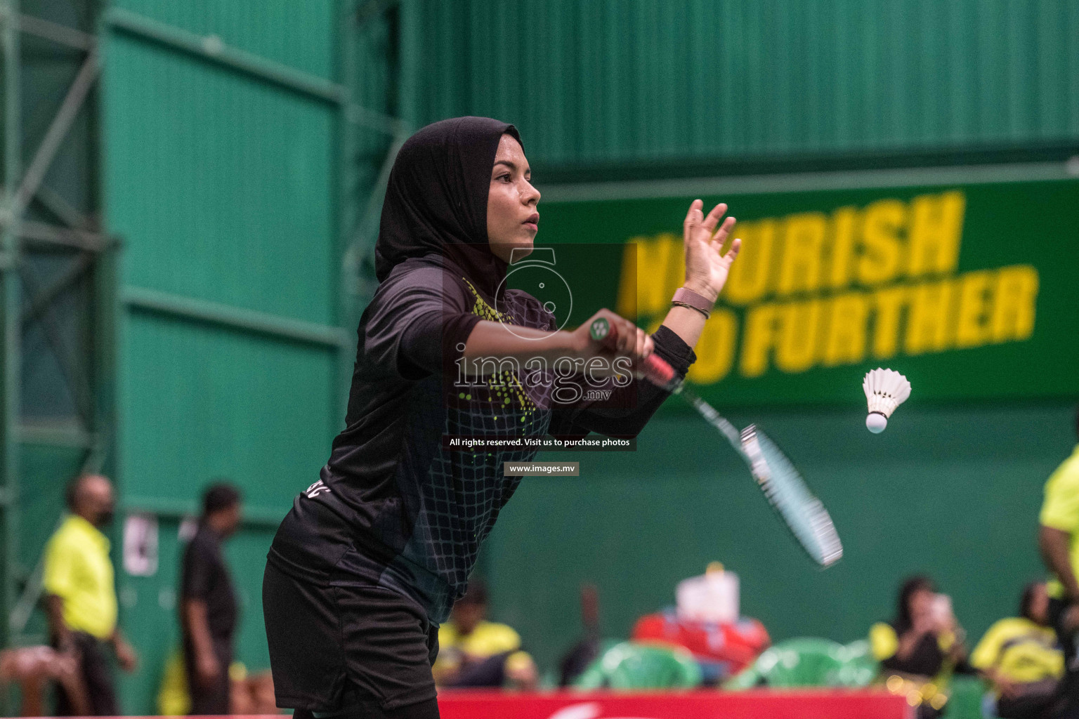 Day 4 of Badminton association mixed group championship 2021 held in Male', Maldives Photos by Nausham Waheed