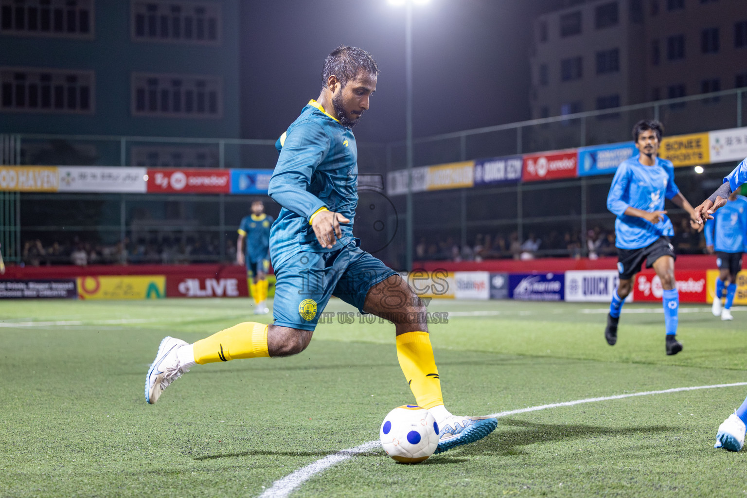 HDh. Hanimaadhoo vs HDh. Neykurendhoo in Day 1 of Golden Futsal Challenge 2025 on Sunday, 5th January 2025, in Hulhumale', Maldives 
Photos: Nausham Waheed / images.mv