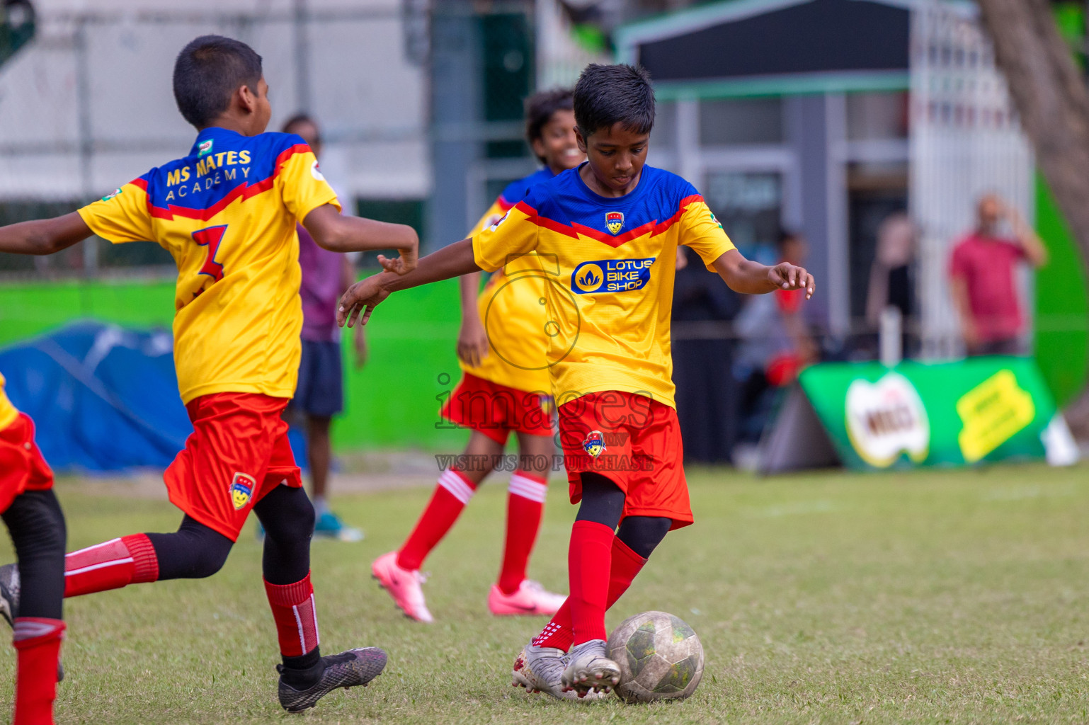 Day 1 of MILO Academy Championship 2024 - U12 was held at Henveiru Grounds in Male', Maldives on Thursday, 4th July 2024. Photos: Shuu Abdul Sattar / images.mv