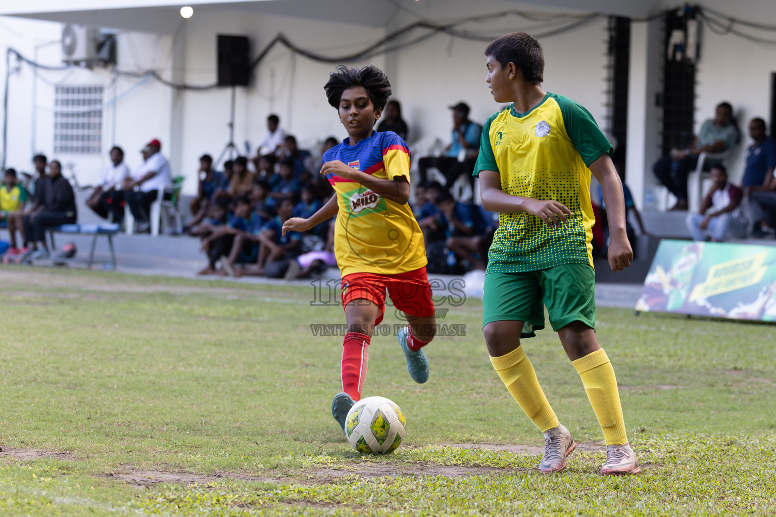 Day 2 of MILO Academy Championship 2024 held in Henveyru Stadium, Male', Maldives on Thursday, 1st November 2024. 
Photos:Hassan Simah / Images.mv