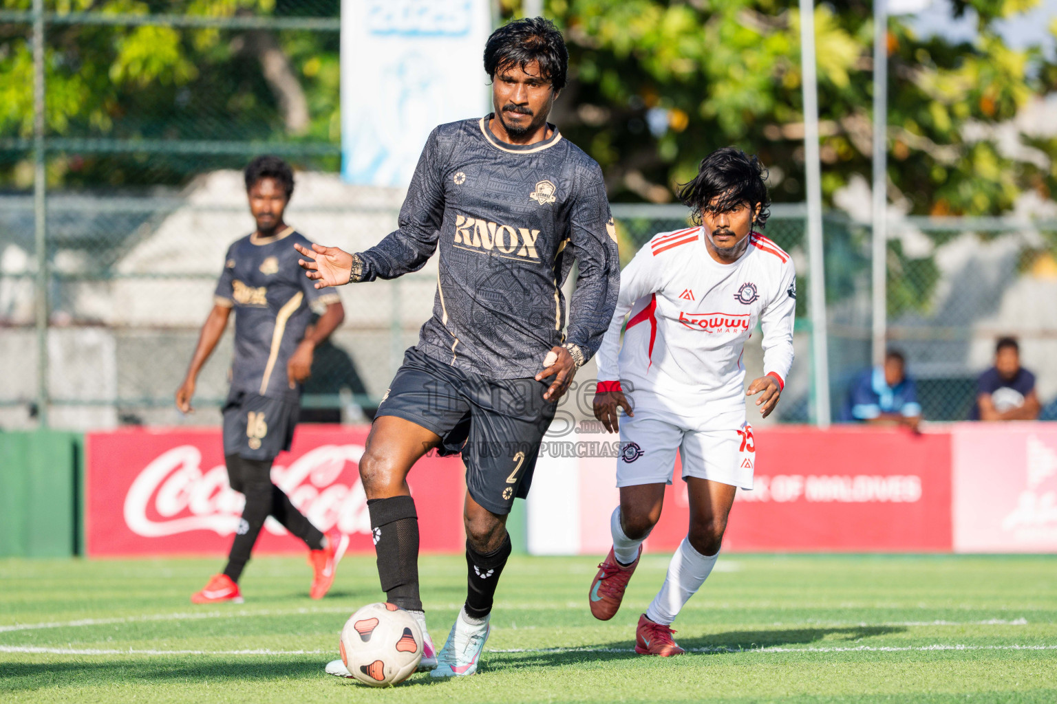 Outreef SC VS Lecrose SC in Day 3 - Fonadhoo Youth Futsal Challenge 2025 held in Fonadhoo Futsal Stadium, L. Fonadhoo, Maldives on Tuesday, 28th October 2025 Photos: Arif Rasheed / images.mv