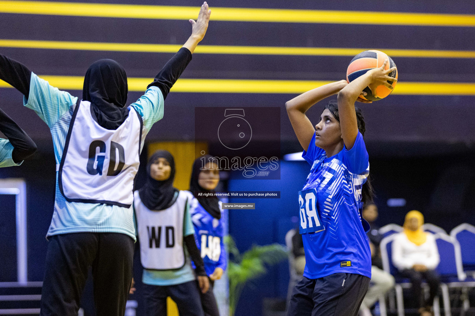 24th Interschool Netball Tournament 2023 was held in Social Center, Male', Maldives on 27th October 2023. Photos: Nausham Waheed / images.mv