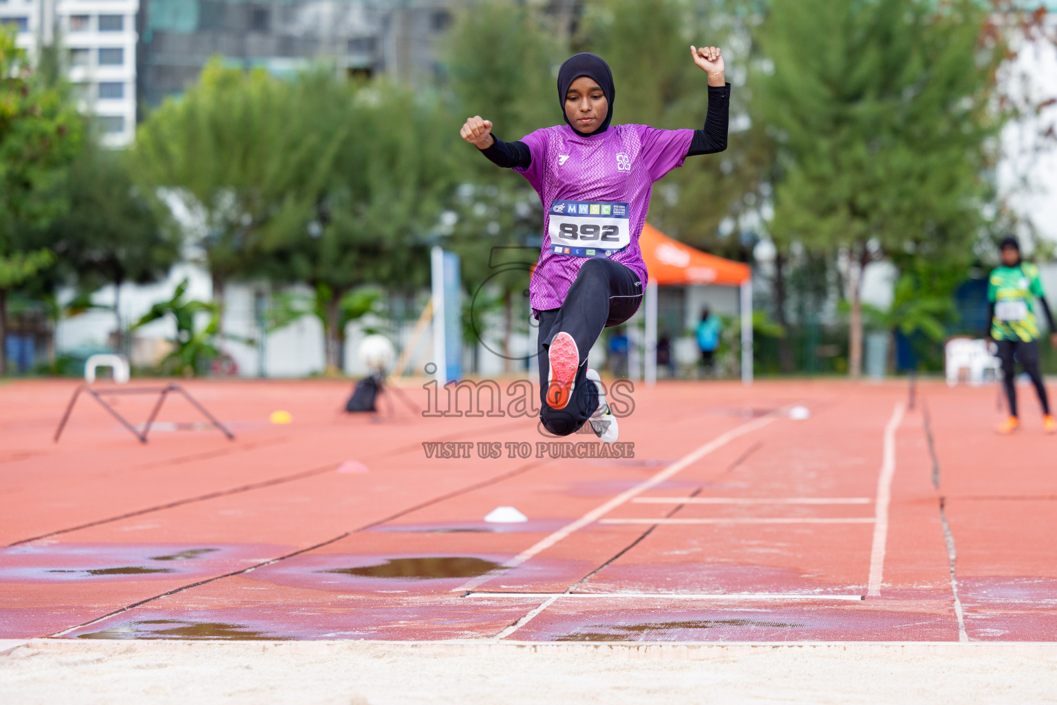 Day 2 of MWSC Interschool Athletics Championships 2024 held in Hulhumale Running Track, Hulhumale, Maldives on Sunday, 10th November 2024. 
Photos by:  Hassan Simah / Images.mv