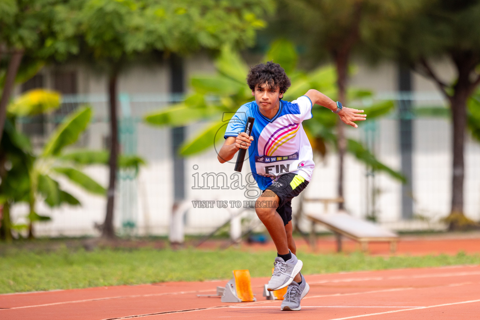 Day 5 of MWSC Interschool Athletics Championships 2024 held in Hulhumale Running Track, Hulhumale, Maldives on Wednesday, 13th November 2024. Photos by: Raif Yoosuf / Images.mv