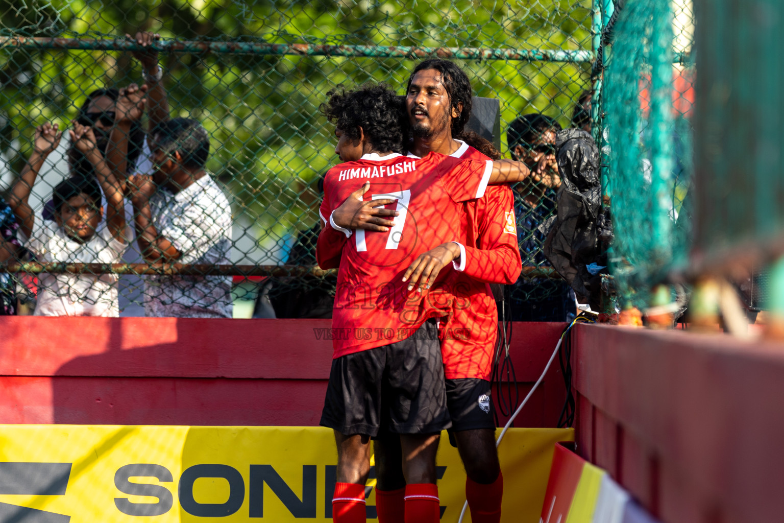 K. Huraa vs K. Himmafushi in Day 19 of Golden Futsal Challenge 2024 was held on Friday, 2nd February 2024 in Hulhumale', Maldives 
Photos: Hassan Simah / images.mv