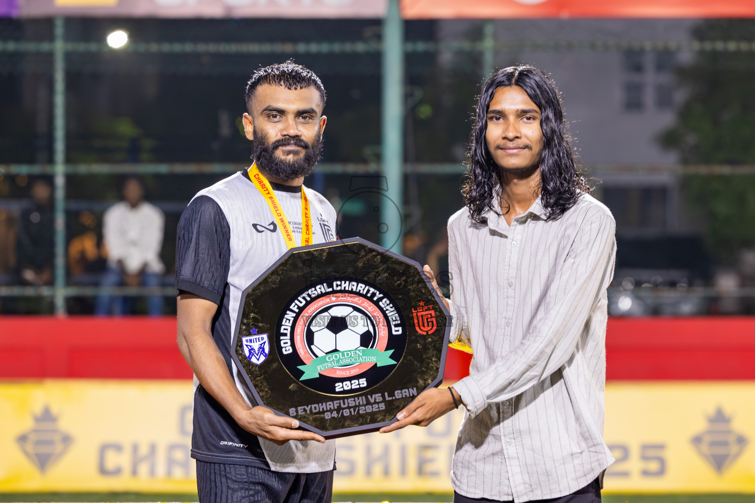 Opening of Golden Futsal Challenge 2025 with Charity Shield Match between L.Gan vs B.Eydhafushi was held on Saturday, 4th January 2025, in Hulhumale', Maldives Photos: Ismail Thoriq / images.mv