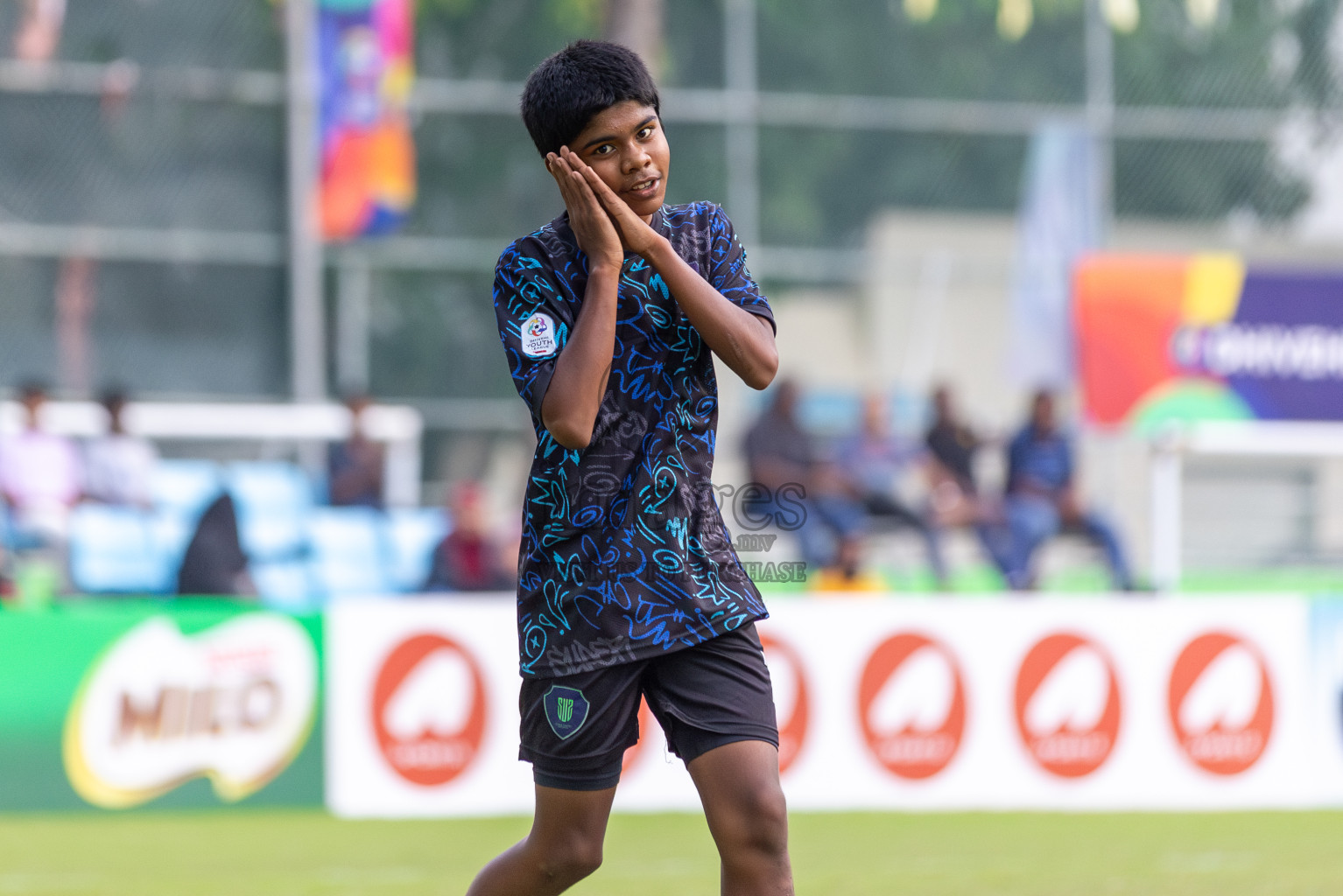 Club Eagles vs Super United Sports (U14) in Day 4 of Dhivehi Youth League 2024 held at Henveiru Stadium on Thursday, 28th November 2024. Photos: Shuu Abdul Sattar/ Images.mv