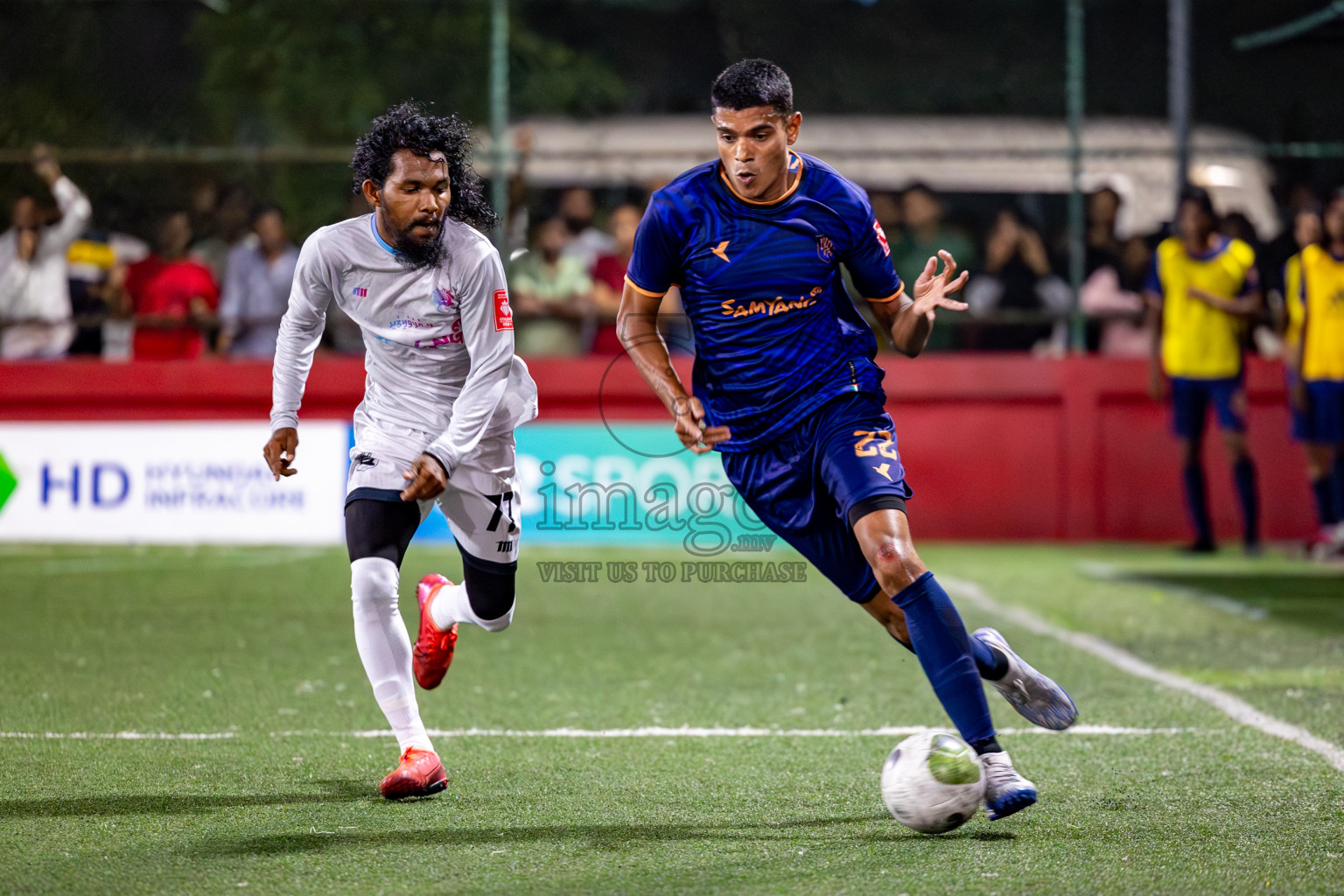 Lh. Kurendhoo VS Lh. Olhuvelifushi in Day 24 of Golden Futsal Challenge 2024 was held on Wednesday , 7th February 2024 in Hulhumale', Maldives 
Photos: Hassan Simah / images.mv