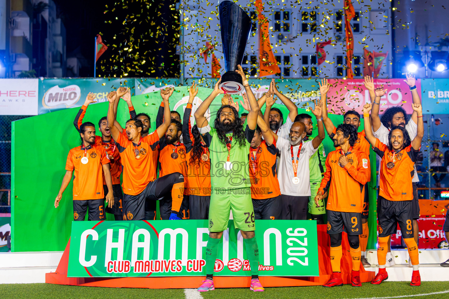 STO RC vs RRC in the Final of Club Maldives Cup 2026 was held in Rehendhi Futsal Ground, Hulhumale', Maldives on Saturday , 25th July 2026. Photos: Nausham Waheed / images.mv