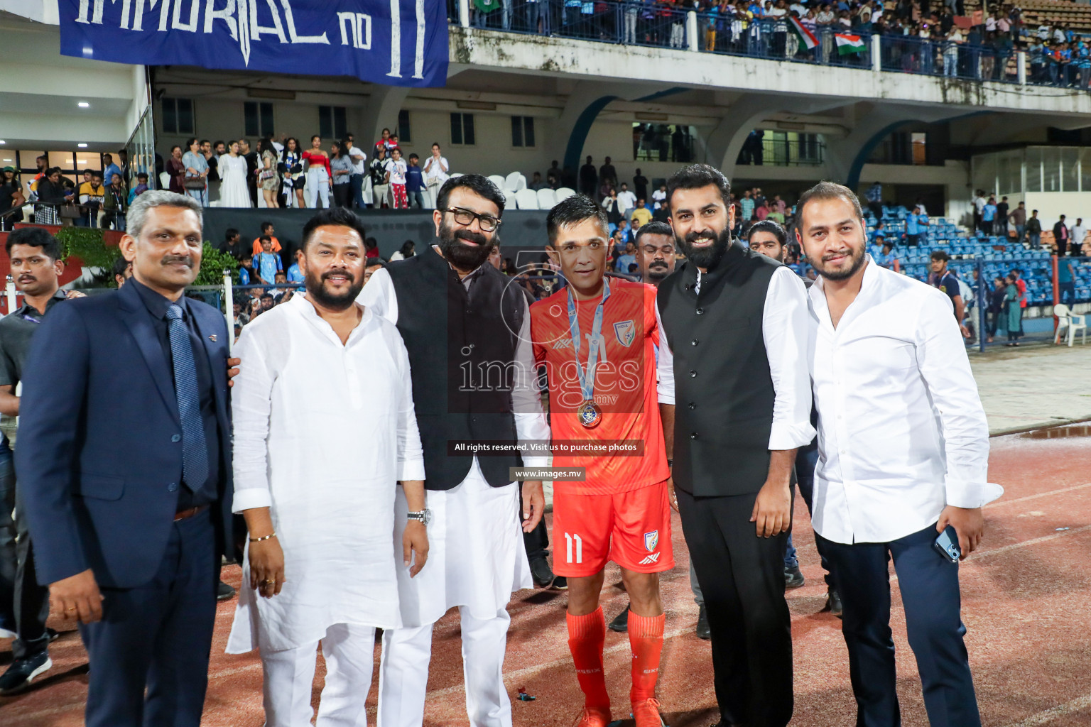 Kuwait vs India in the Final of SAFF Championship 2023 held in Sree Kanteerava Stadium, Bengaluru, India, on Tuesday, 4th July 2023. Photos: Nausham Waheed/ images.mv