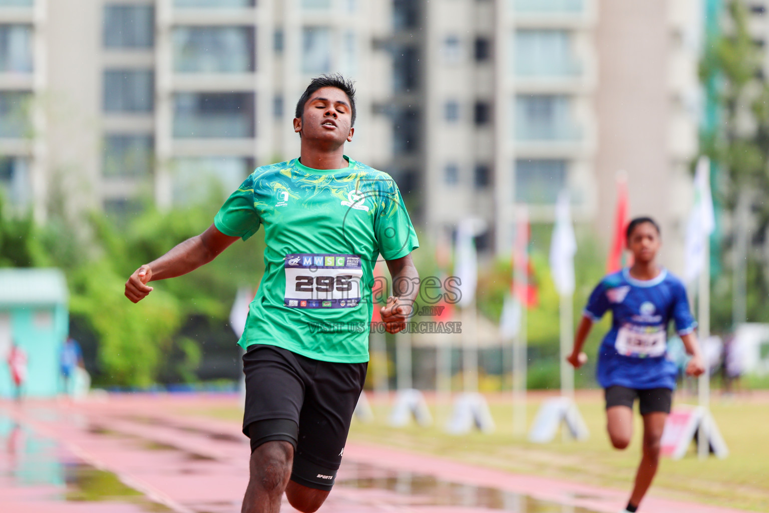 Day 1 of MWSC Interschool Athletics Championships 2024 held in Hulhumale Running Track, Hulhumale, Maldives on Saturday, 9th November 2024. 
Photos by: Ismail Thoriq, Hassan Simah / Images.mv