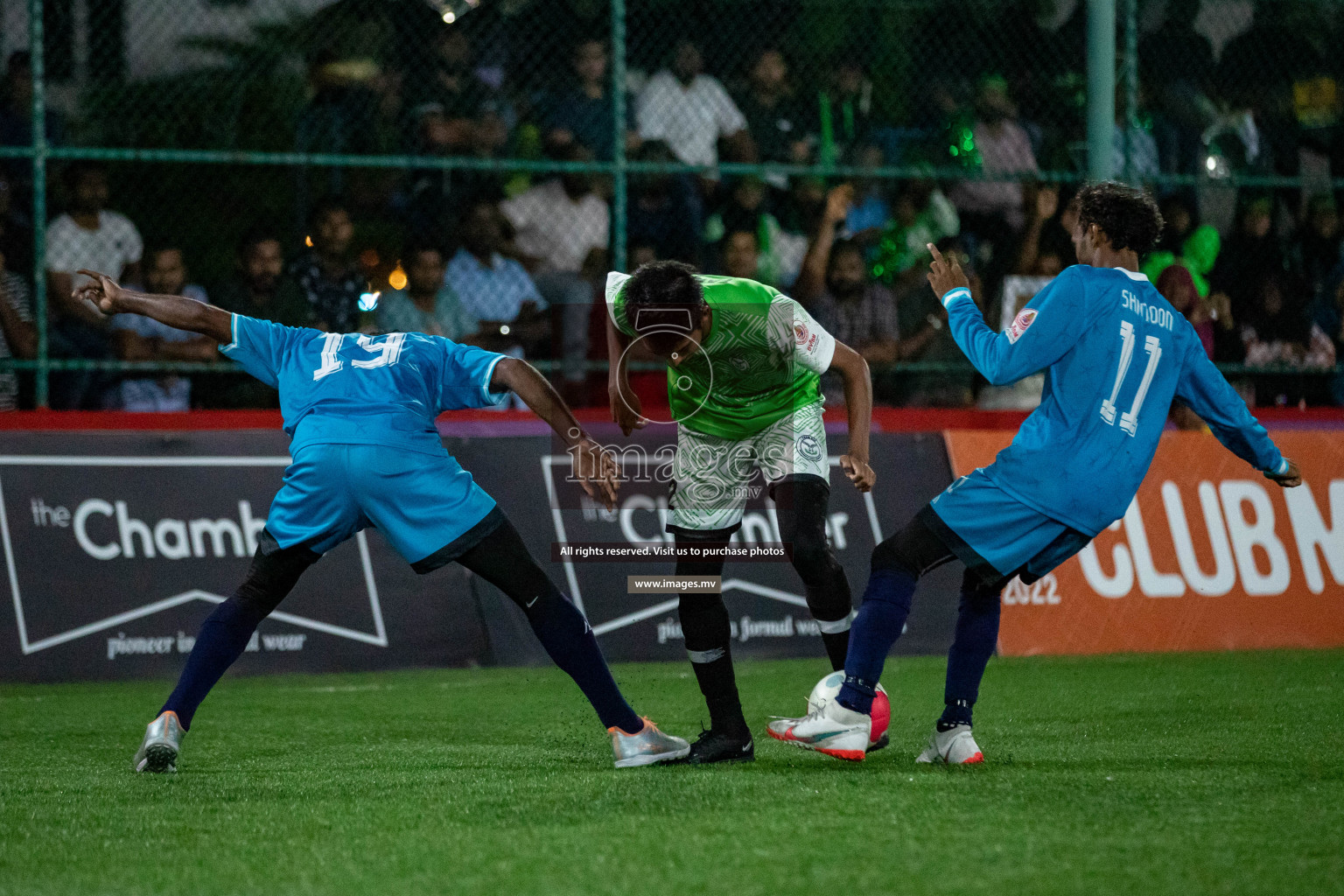 MACL vs Team DJA in Club Maldives Cup 2022 was held in Hulhumale', Maldives on Tuesday, 18th October 2022. Photos: Hassan Simah/ images.mv