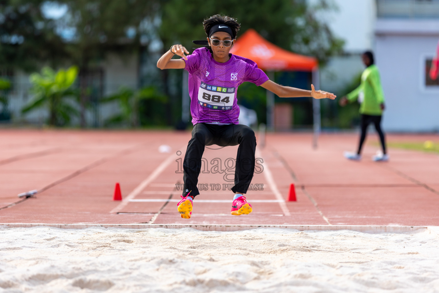 Day 2 of MWSC Interschool Athletics Championships 2024 held in Hulhumale Running Track, Hulhumale, Maldives on Sunday, 10th November 2024. Photos by: Ayaan / Images.mv