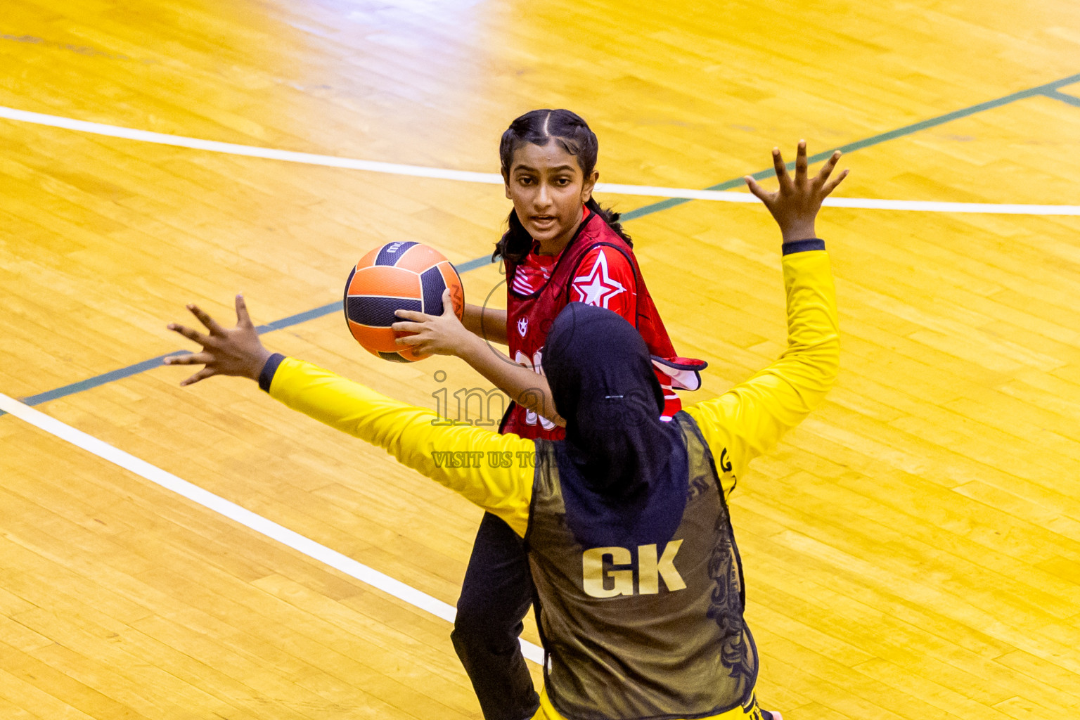 Day 12 of 25th Inter-School Netball Tournament was held in Social Center at Male', Maldives on Thursday, 22nd August 2024. Photos: Nausham Waheed / images.mv