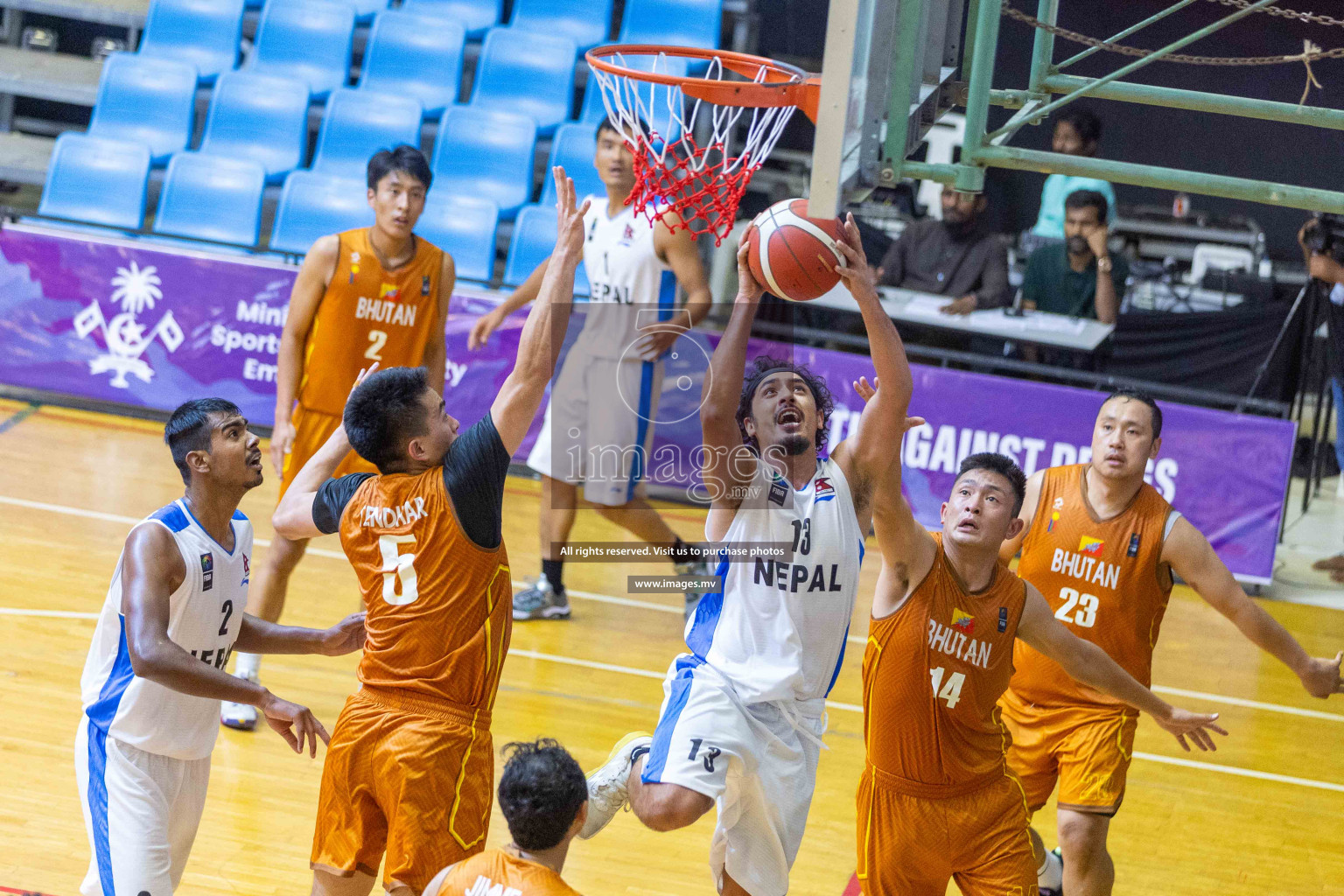 Bhutan vs Nepal in the semi final of Five Nation Championship 2023 was held in Social Center, Male', Maldives on Tuesday, 20th June 2023. Photos: Ismail Thoriq / images.mv