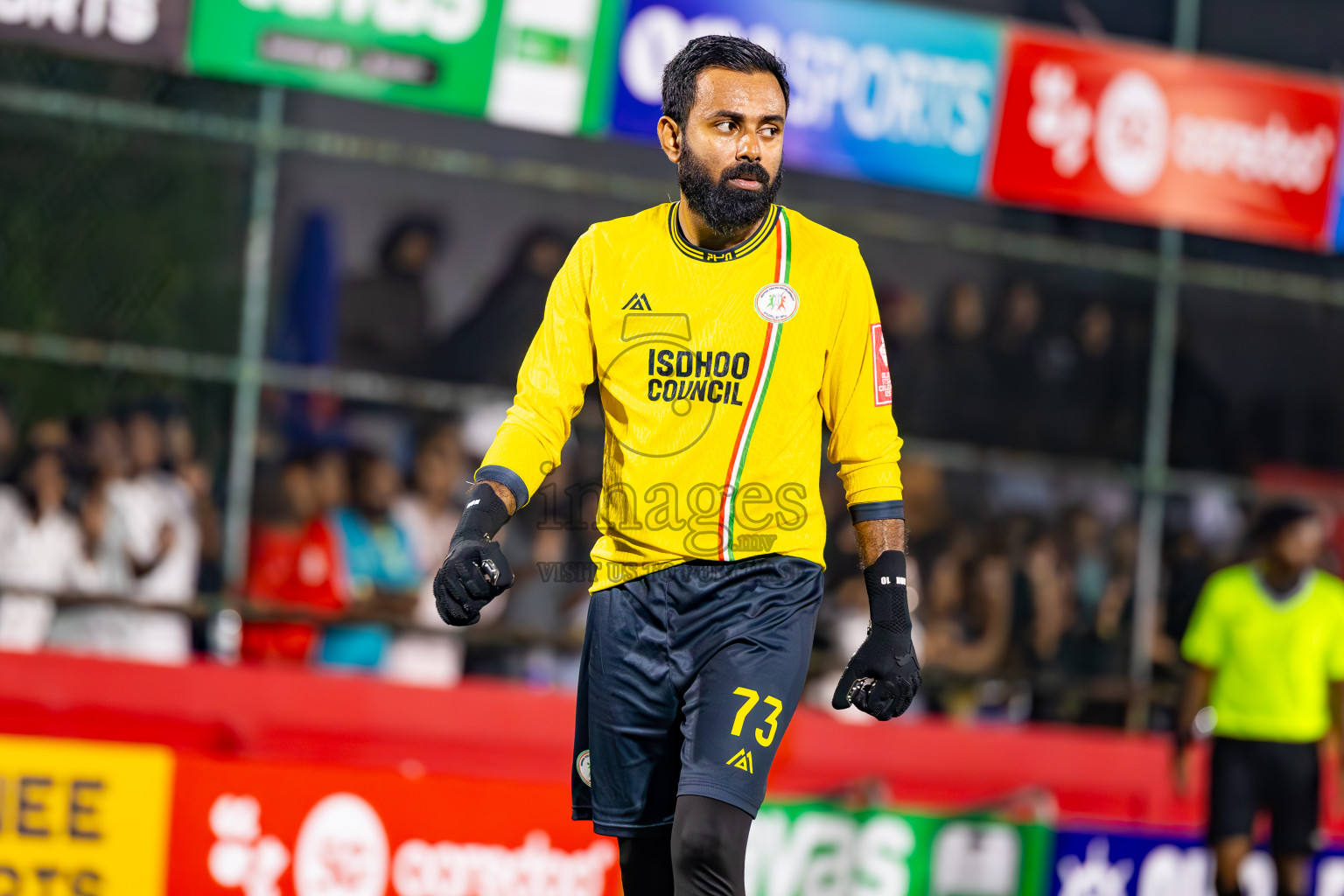 L Gan vs L Isdhoo in Laamu Atoll Finals Day 26 of Golden Futsal Challenge 2025 was held on Thursday , 30th January 2025, in Hulhumale', Maldives. Photos: Ismail Thoriq / images.mv