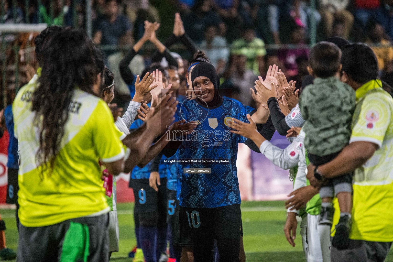 Ports Limited vs WAMCO - in the Finals 18/30 Women's Futsal Fiesta 2021 held in Hulhumale, Maldives on 18 December 2021. Photos by Nausham Waheed & Shuu Abdul Sattar