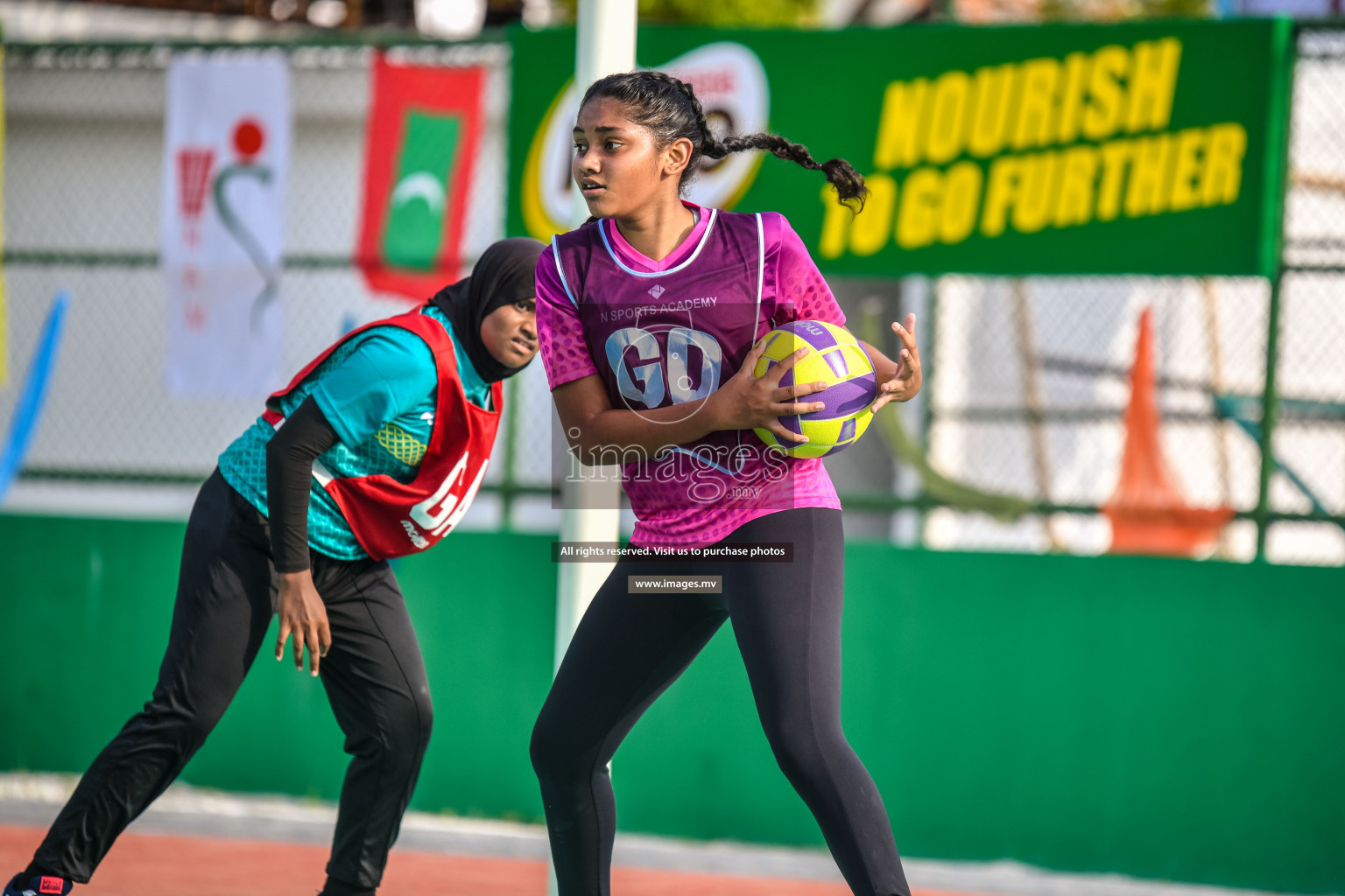 Day3 of Junior Netball Championship 2022 on 5 March 2022 held in Male', Maldives. Photos by Nausham Waheed.