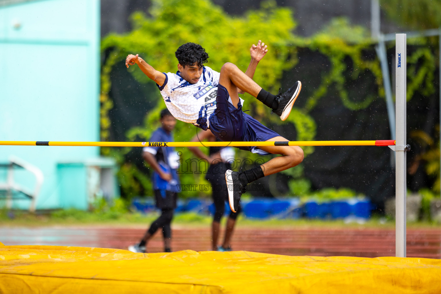 Day 1 of MWSC Interschool Athletics Championships 2024 held in Hulhumale Running Track, Hulhumale, Maldives on Saturday, 9th November 2024. 
Photos by: Ismail Thoriq / images.mv