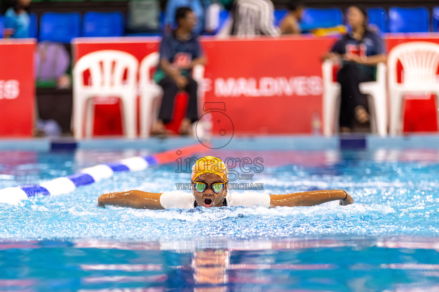 Day 3 of BML 6th National Kids Swimming Kids Festival 2025 held in Hulhumale', Maldives on Wednesday, 5th November 2024. 
Photos: Hassan Simah / images.mv