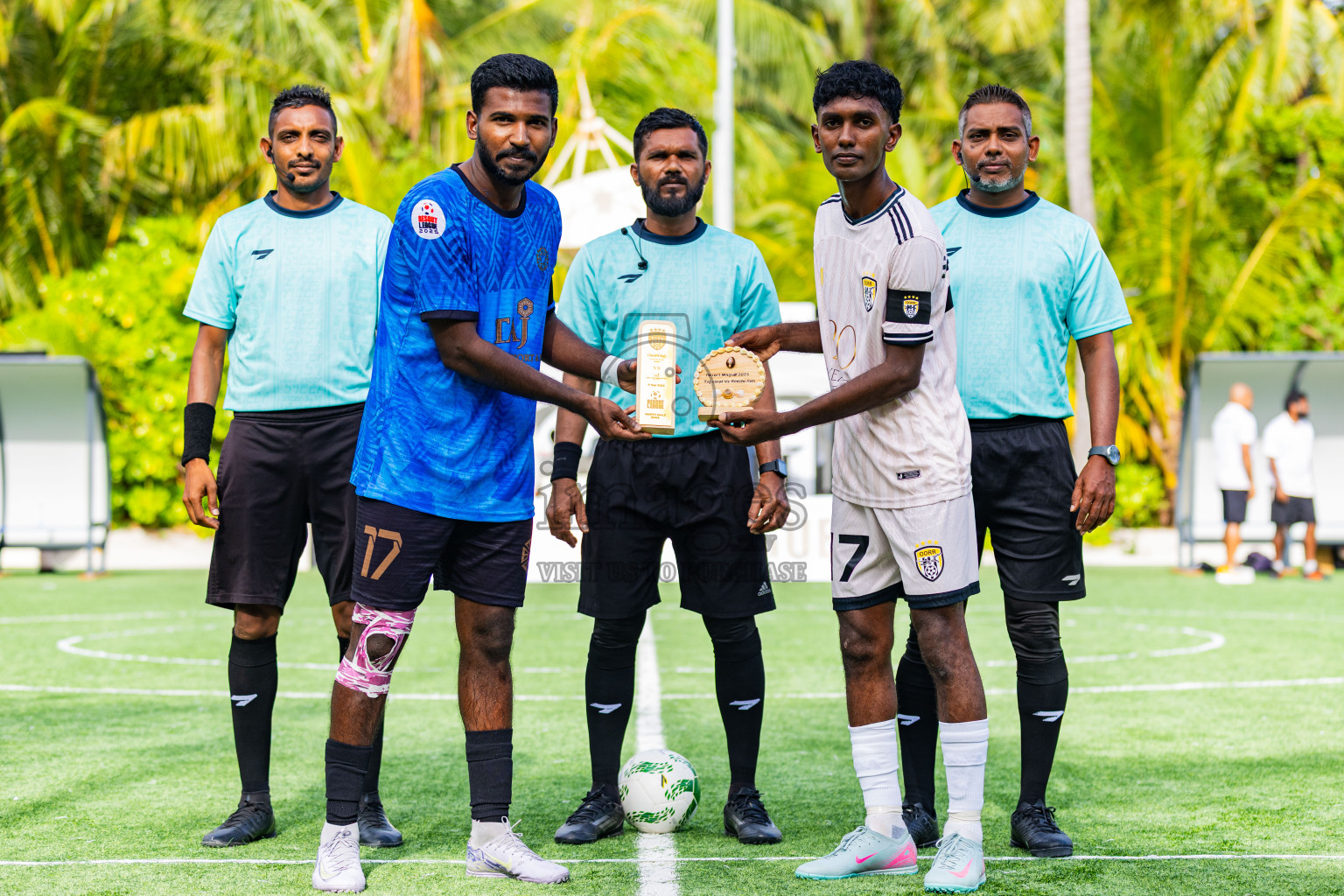 Taj Coral Reef Resorts vs One&Only Reethi Rah in Resort League 2025 (North Male Zone) day 9 was held on Thursday, 11th September 2025 in One And Only Reethi Rah Maldives Resort, Photos: Areef Adam / images.mv