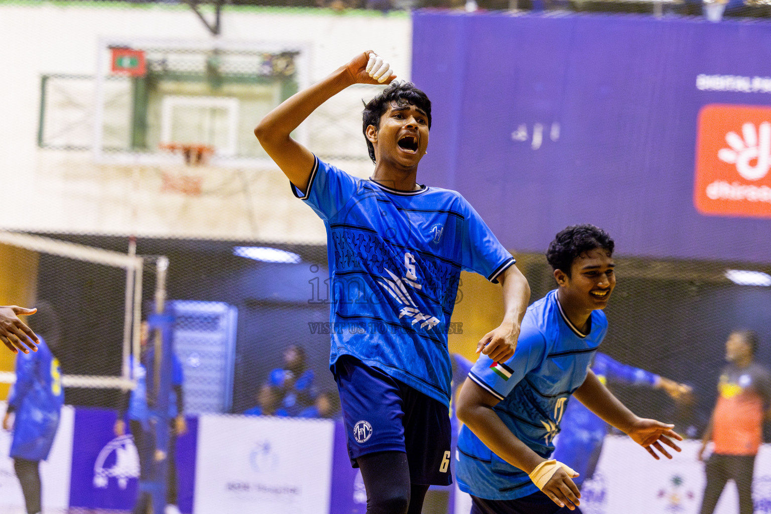 Finals of Interschool Volleyball Tournament 2024 was held in Social Center at Male', Maldives on Friday, 6th December 2024. Photos: Nausham Waheed / images.mv