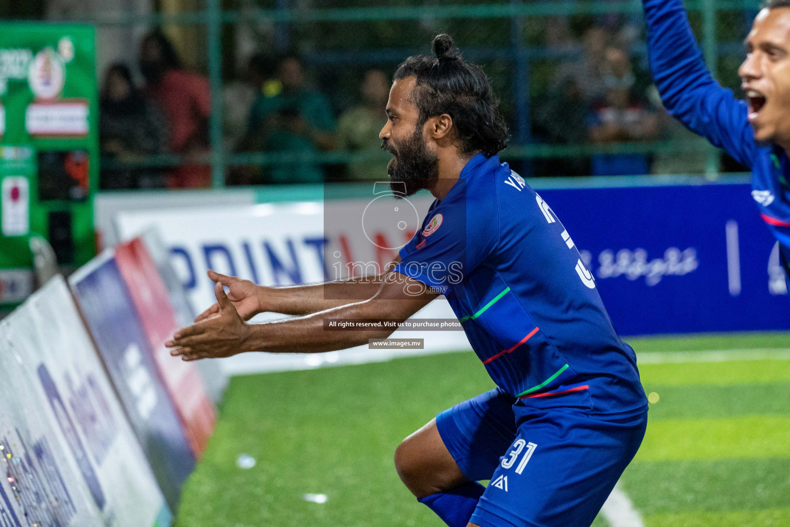 STO RC Vs Team Fenaka in the Quarter Finals of Club Maldives 2021 held in Hulhumale, Maldives on 13 December 2021. Photos: Shu Abdul Sattar / images.mv