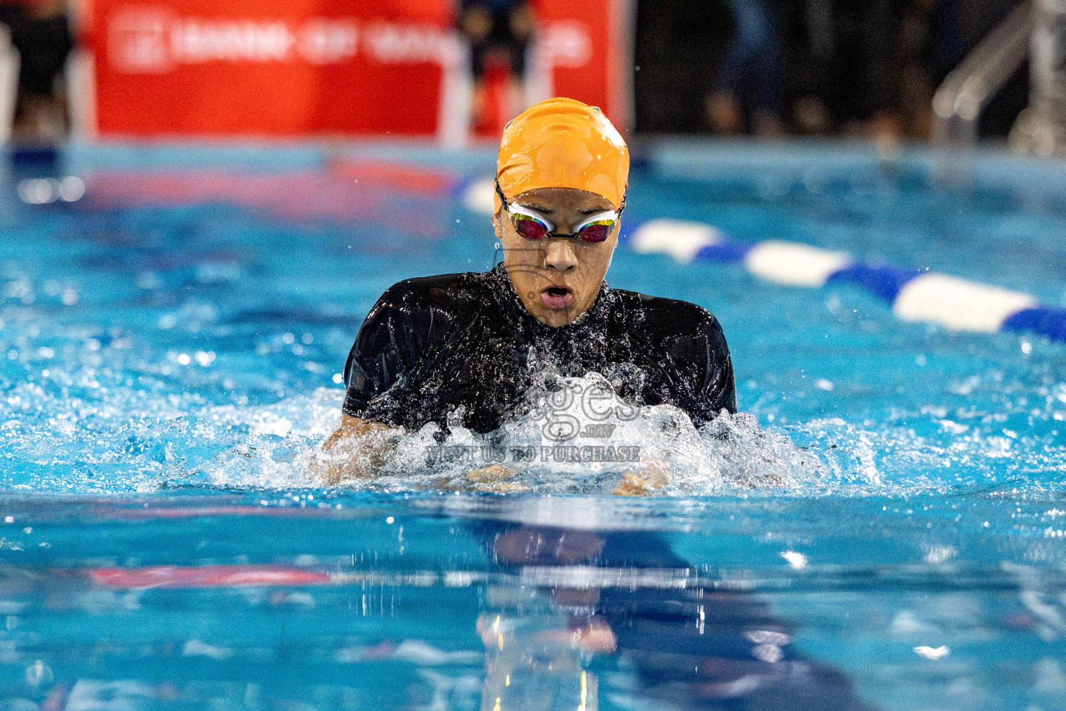 Day 5 of National Swimming Competition 2024 held in Hulhumale', Maldives on Tuesday, 17th December 2024. Photos: Hassan Simah / images.mv