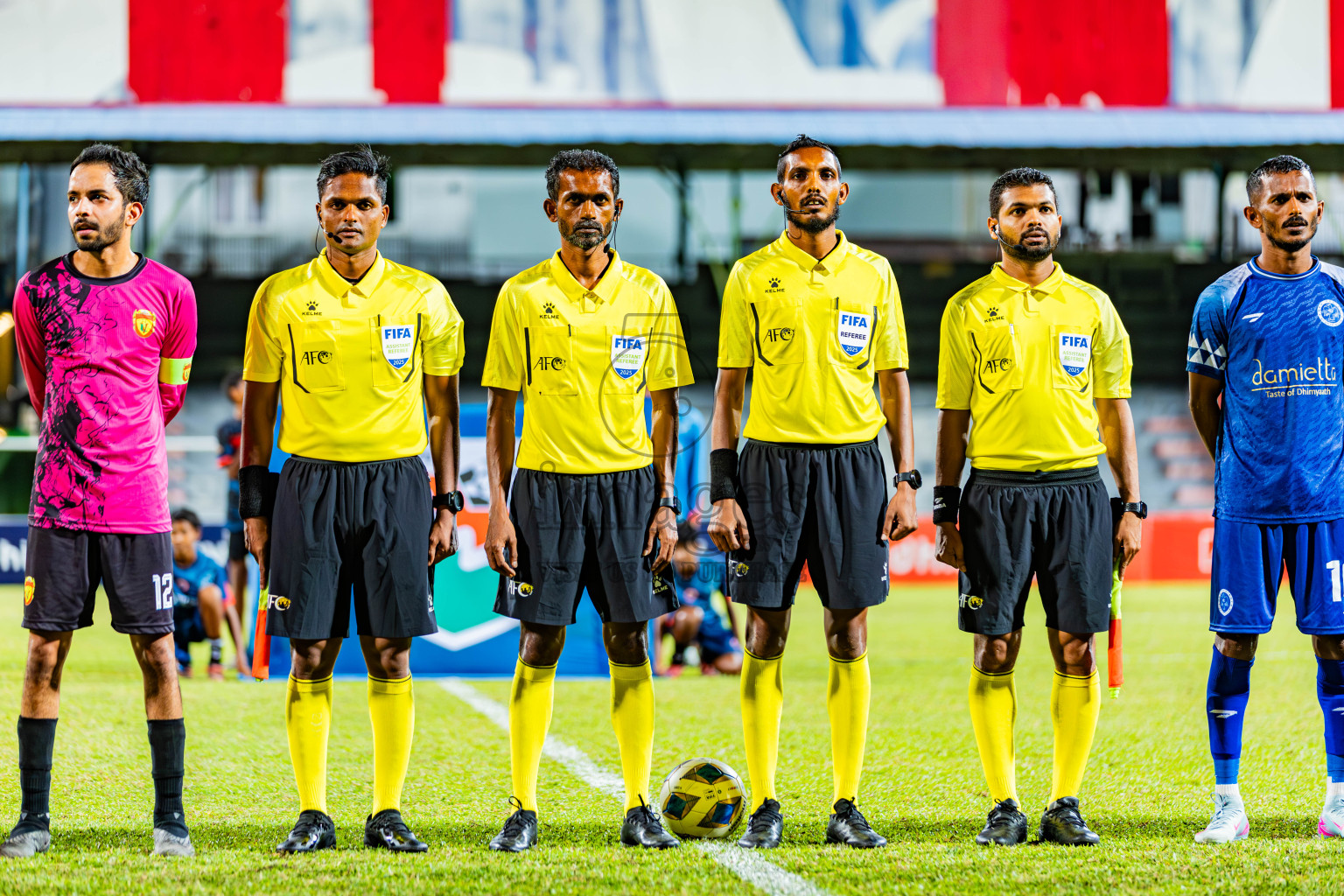United Victory vs New Radiant Sports Club in Dhivehi Premier League 2025/26 held in National Football Stadium, Male', Maldives on Thursday, 25th September 2025. Photos: Areef Adam / Images.mv