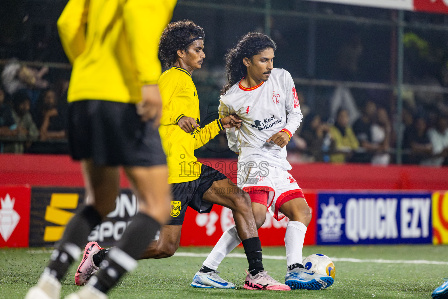 F Magoodhoo vs F Dharanboodhoo in Day 21 of Golden Futsal Challenge 2025 was held on Saturday , 25th January 2025, in Hulhumale', Maldives. Photos: Nausham Waheed / images.mv