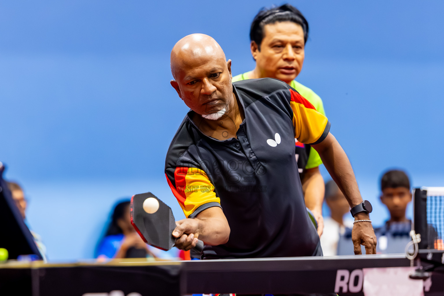 Day 4 of 1st Thoddoo Masters Table Tennis Tournament was held on Sunday, 24th August 2025 in AA Thoddoo, Maldives. Photos: Nausham Waheed / images.mv