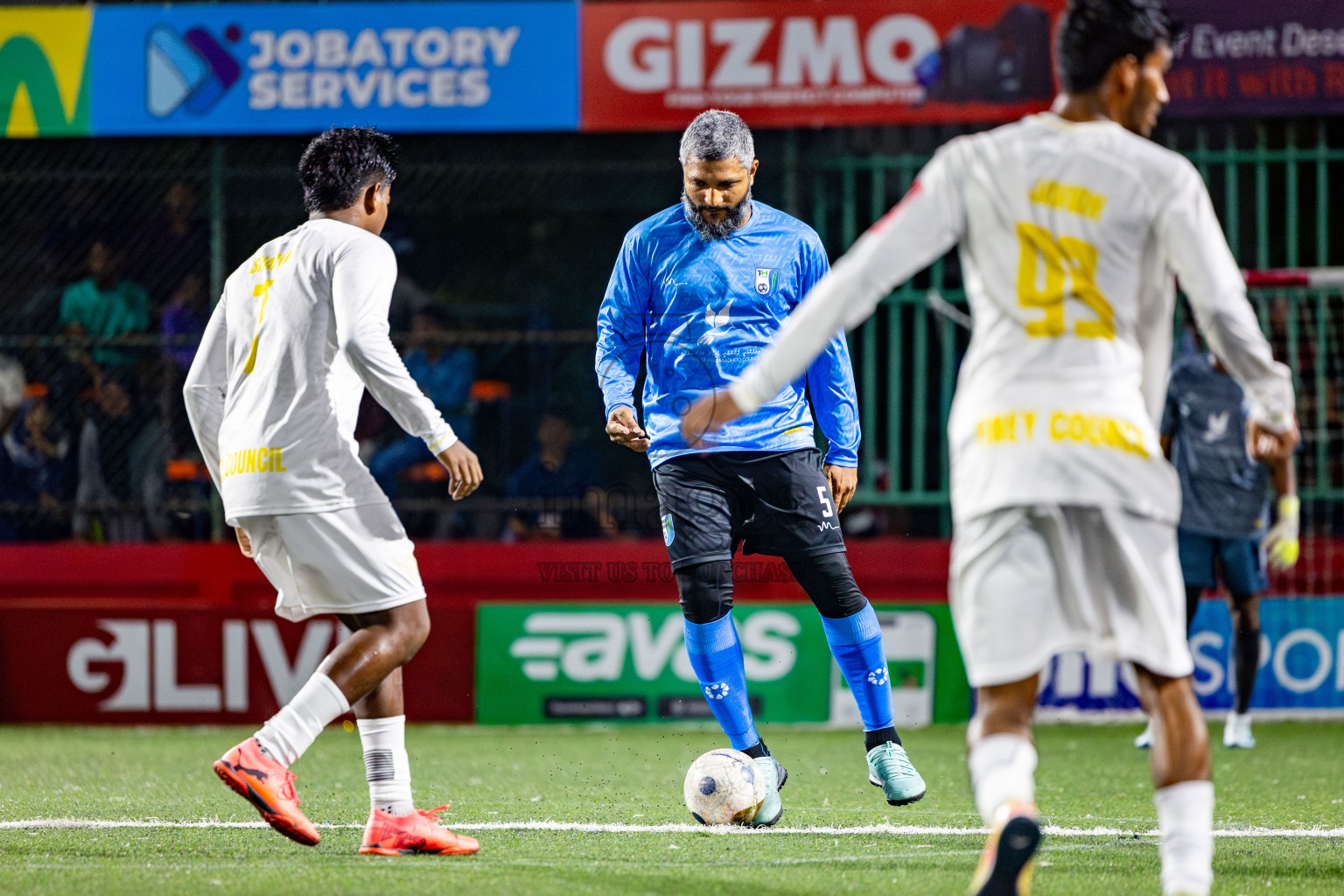 HDh Hanimaadhoo vs HDh Finey in Day 17 of Golden Futsal Challenge 2025 was held on Tuesday, 21st January 2025, in Hulhumale', Maldives. Photos: Nausham Waheed / images.mv